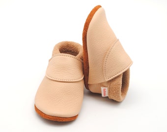 Krabbelschuhe Lederpuschen Babyschuhe