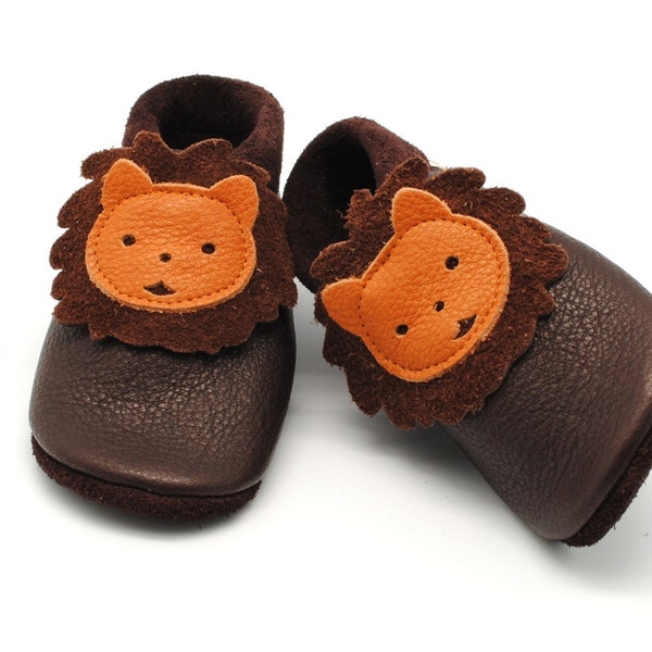 Krabbelschuhe Lederpuschen Babyschuhe