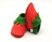 Finalist Etsy Design Awards baby booties, baby shoes, baby slippers, baby shoes leather, colourful child footwear, vegetable tanned leather 