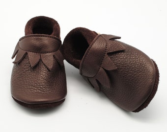 Krabbelschuhe Lederpuschen Babyschuhe