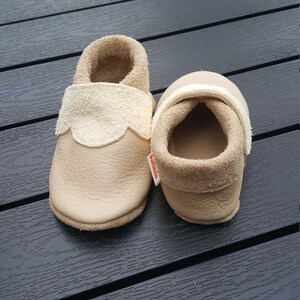 Baby shoes leather slippers baby shoes christening shoes image 9
