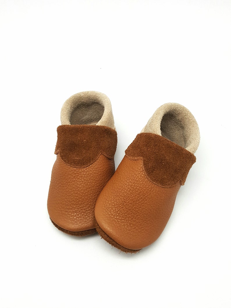 baby shoes, baby booties girl, baby slippers, leather baby shoes, leather slippers, colourful child footwear, vegetable tanned leather afbeelding 5