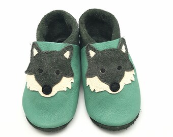 Krabbelschuhe Lederpuschen Babyschuhe