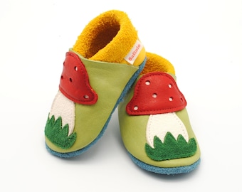 Krabbelschuhe Lederpuschen Babyschuhe