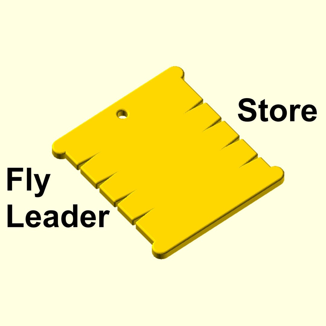 Leader Storage Card Tired Leader - Fly Fishing Leader Storage - Etsy