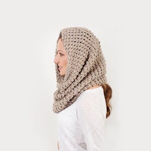 Chunky Cowl Scarf, Shawl Hood, Hood scarf, Crochet hood scarf, Snood scarf, Knit hood, Hooded scarf, Crochet cowl, Knit cowl, Gift for Her