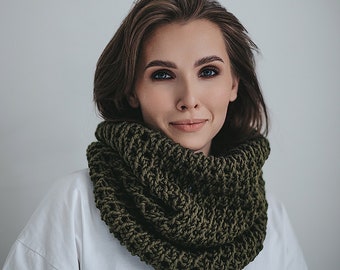 Chunky Cowl sjaal, sjaal kap, kap sjaal, gehaakte kap sjaal, haarband sjaal, gebreide capuchon, capuchon sjaal, gehaakte kap, gebreide kap, cadeau voor haar