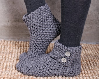 Knitted Socks, Knitted Slipper Boots, Indoor knitted slippers, House Shoes, Indoor shoes, Knitted socks, Gift for Her, Etsy Favourite