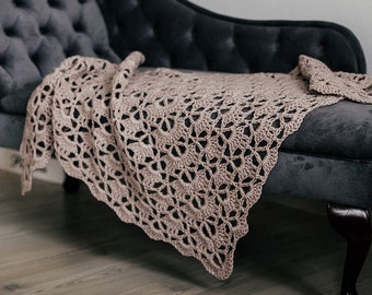 Chal de ganchillo, chal triangular hecho a mano, accesorio para mujer, abrigo, bufanda, bufanda de punto, chal de punto, chal de invierno, bufanda de invierno, regalo para ella