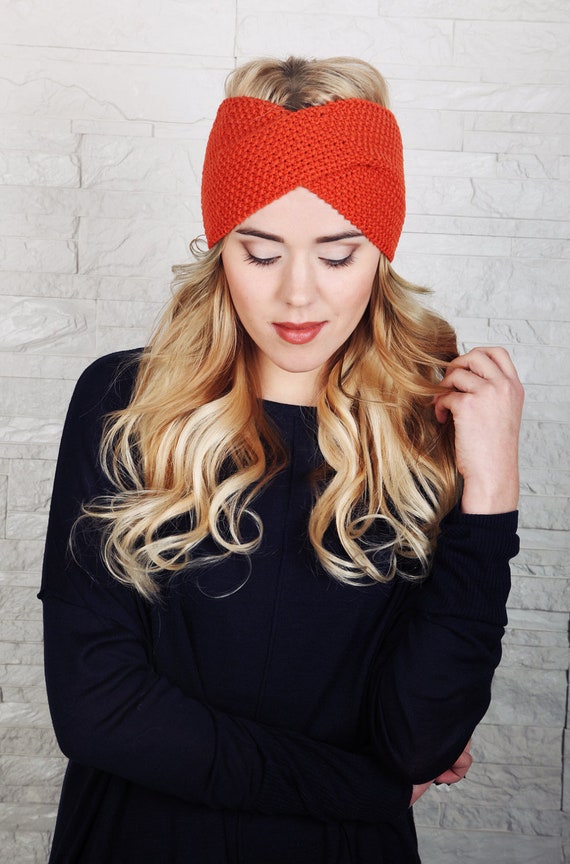 Hand Knit Women\'s Ear Warmer Headband Merino Wool Hand Knitted Merino Headband, Airy Wool Earwarmer | Heather  main image 4