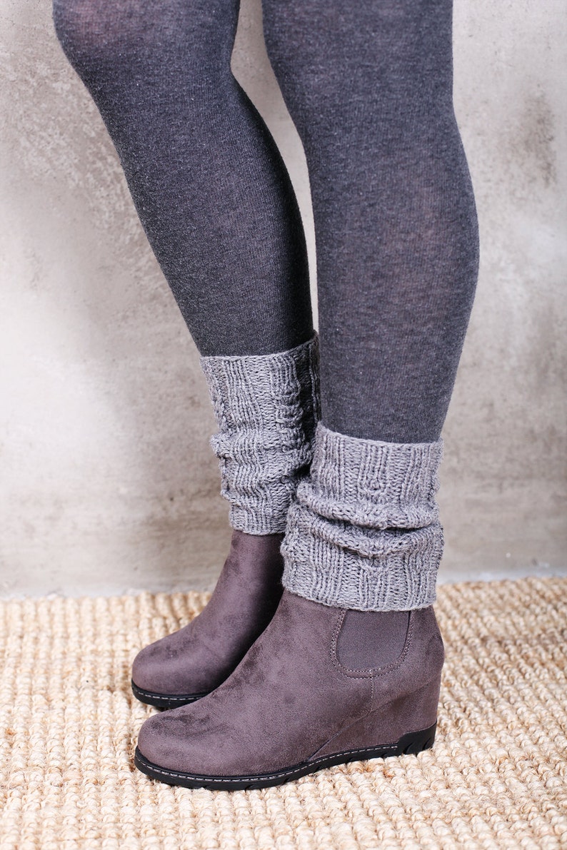 Knitted Ankle socks Boot Socks Knitted Boot Cuffs Knit Leg Etsy