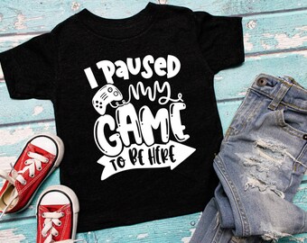 kid game shirt, gamer, funny kids shirt, kids fun shirt, graphic Tshirt, toddler boy, toddler girl, cute kids shirt