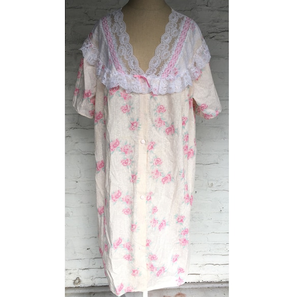 nightgown button down front