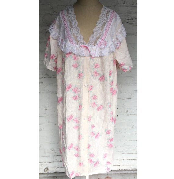 nightgown button down front