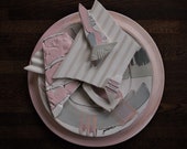 Vintage Large GIBSON WALL CHARGER Studio Pottery Ceramic 21 quot dia. Plate 1980s Abstract Pink Mid-Century Modern raymor eames knoll dansk era