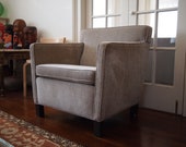 KNOLL Mies van der Rohe KREFELD CHAIR Lounge Arm Club Armchair, Gray Grey Greige Haze, Mid-Century Modern danish eames knoll era