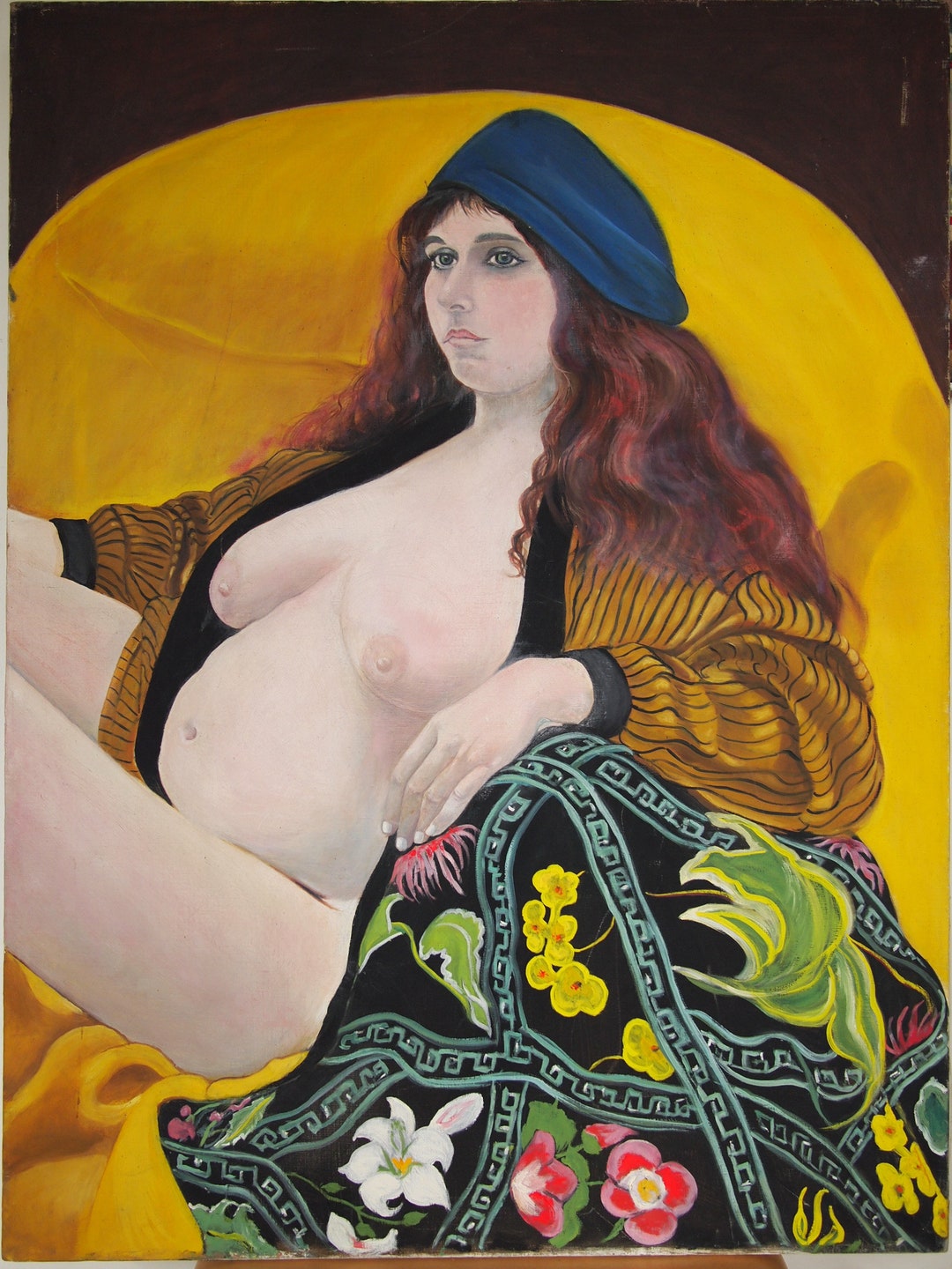 Original Greta THYSSEN Guenther Large NUDE Portrait PAINTING Pregnant Woman  40x30 Mid-century Modern Art Realism Bohemian Hippie Eames Era - Etsy  Denmark