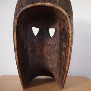 Vintage AFRICAN Art Carved WOOD MASK 16.5, Sculpture, Dan Grebo Guere, tribal mid-century modern folk art outsider primitive ethnographic image 7