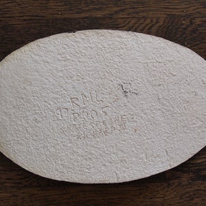 Original RICHARD M. LINCOLN Ceramic Plate, 8x15 Studio Pottery Platter Dish RML Abstract Shakespeare King Mid-Century Modern eames knoll image 8