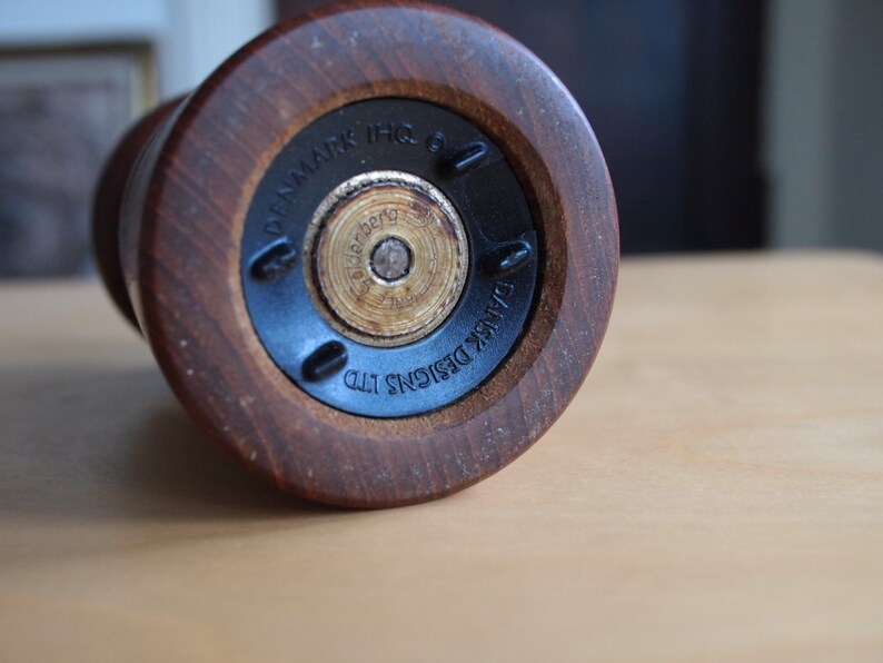 Rare Vintage Dansk DANISH TEAK PEPPER Mill peppermill Peugeot grinder Jens Quistgaard Jhq, Mid-Century Modern, mad men eames knoll era image 5