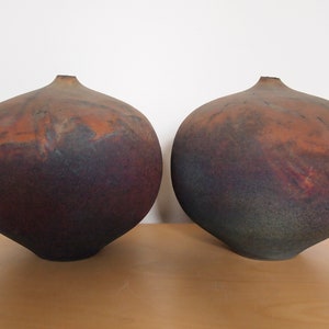 Rare WESLEY Wes ANDEREGG Weed POT 8x7.5, Bud Vase Raku Mid-Century Modern studio pottery ceramic feelie raymor bitossi cabat eames era image 9