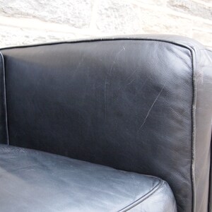 CASSINA LC2 ARMCHAIR Petit Modele Lounge Arm Club Chair Chrome Black Leather Le Corbusier, Mid-Century Modern bauhaus danish eames knoll era image 7