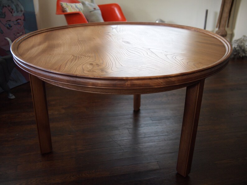 Rare Custom Round Entry Foyer Coffee Side End Table 41 Etsy