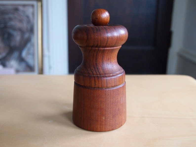 Rare Vintage Dansk DANISH TEAK PEPPER Mill peppermill Peugeot grinder Jens Quistgaard Jhq, Mid-Century Modern, mad men eames knoll era image 1