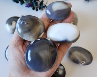 Orca Agate Palm Stones, You Pick Crystal Palm Stone
