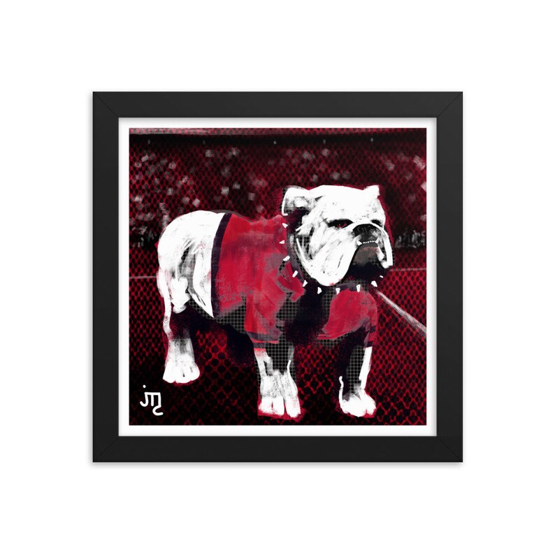 Georgia Bulldogs Framed Poster 5 Size Options Inspired