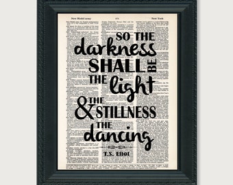 Ts eliot quote | Etsy