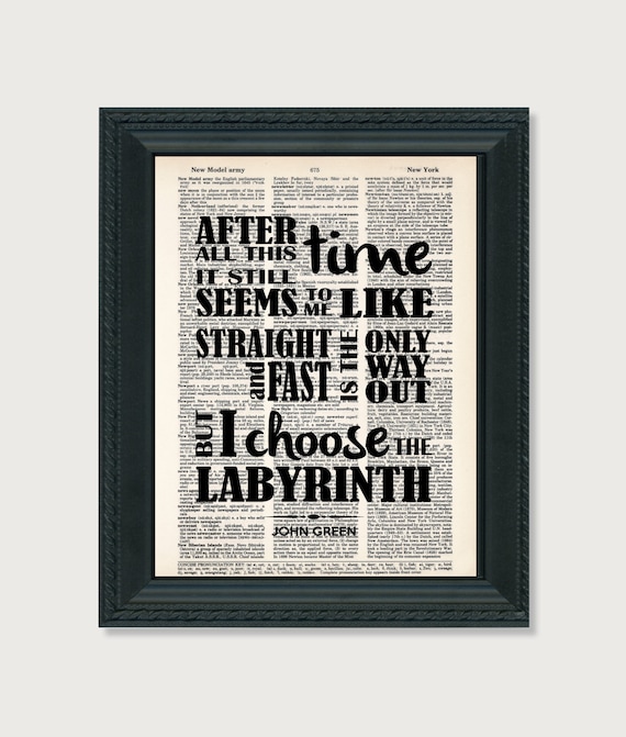 John Green Quote After All This Time The Straight And Fast Etsy