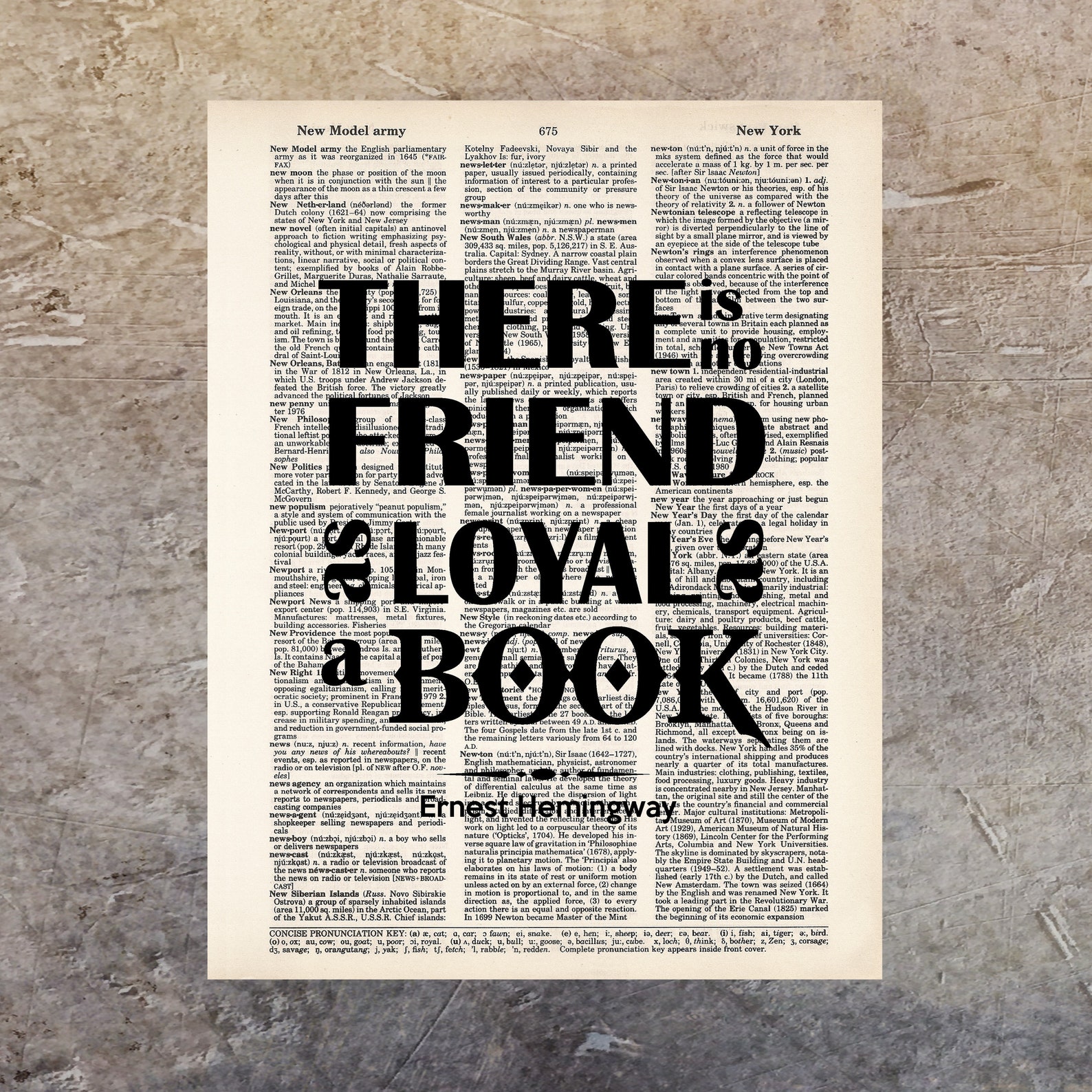 There is No Friend as Loyal as A Book - Ernest Hemingway Quote - Book ...