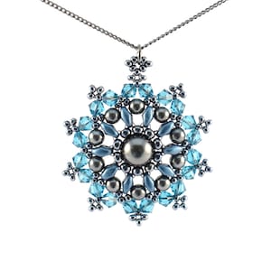 DIY Beading Kit, Mandala Pendant, Bead weaving Set, Jewellery Making Kit, Handcrafted Beads Set, Beginners Beading