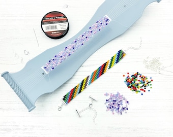 Perlen-Loom-Kit: Schmuckzubehör für Anfänger zur Herstellung von Armbändern
