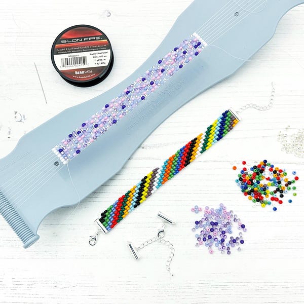 Beading Loom Kit: Beginner Bracelet Making Jewellery Supplies