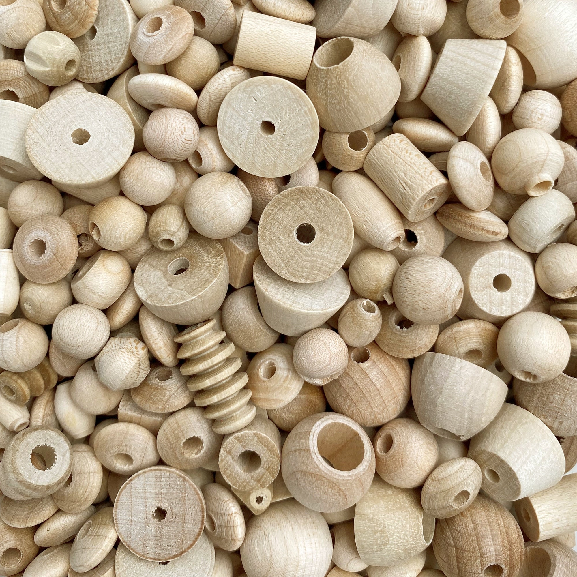 4-10 Pieces Large Beads,natural Wood Beads,wooden Round Beads 40mm 