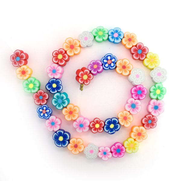 Flowers, Sweets or Fruits - Polymer Clay String of Beads