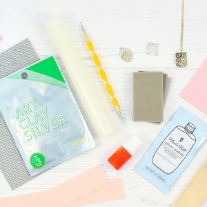 Silver Art Clay Kit, Beginner Art Clay, DIY Silver Jewellery, Beginners Art Clay Jewellery, Silver Jewellery Kit