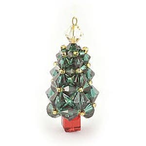 Christmas Tree Decoration Kit - Make your own for jewellery, bag charm or decor!