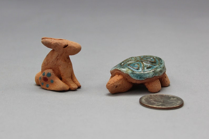 Terracotta Nativity Animals for Sedona Nativity Set, Miniature Animals of Clay, Southwest Ceramics by Karlene Voepel. Sold Individually. image 4