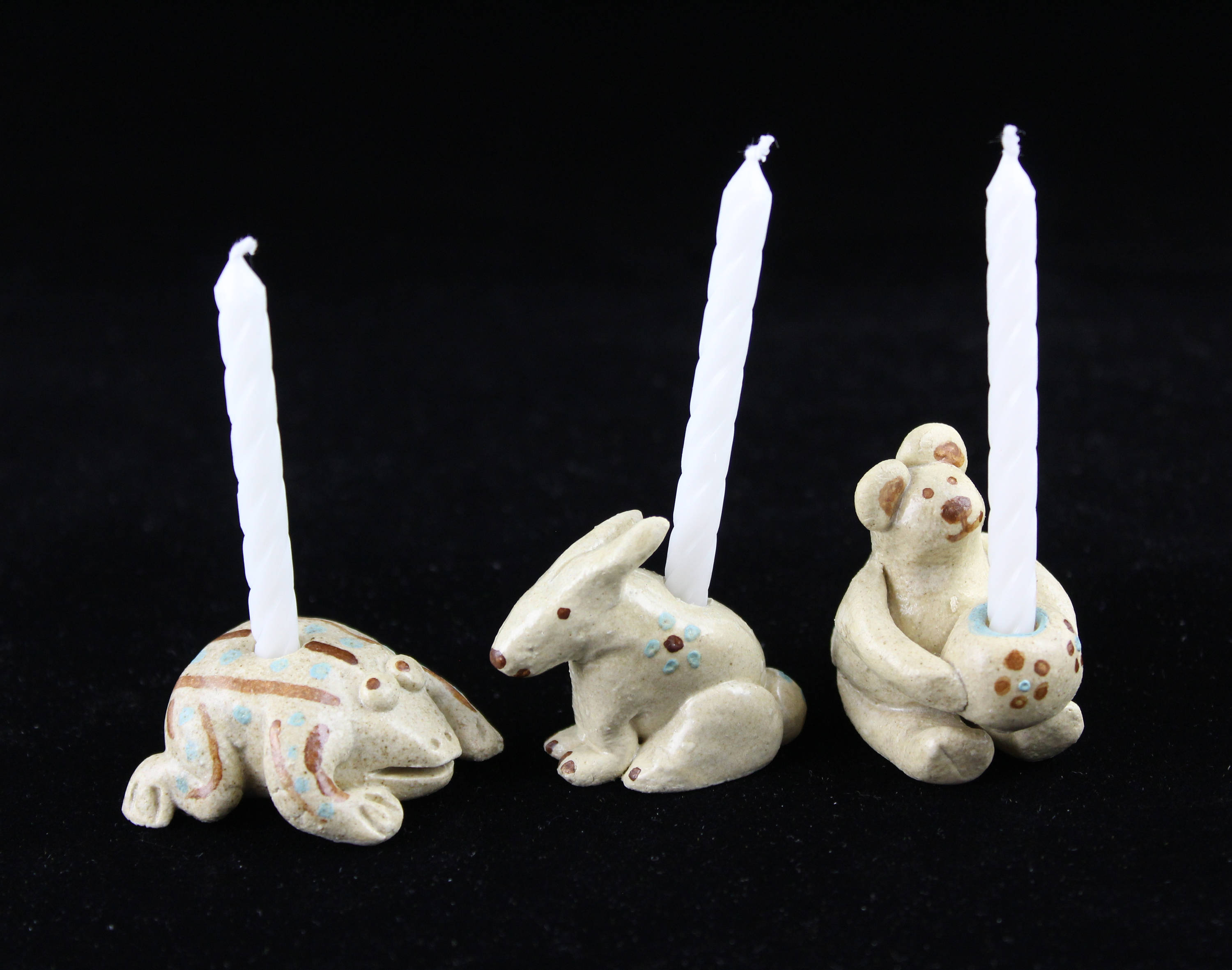 Animal Birthday Candle Holders Handmade Coyote Javelina Etsy