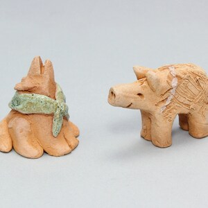 Terracotta Nativity Animals for Sedona Nativity Set, Miniature Animals of Clay, Southwest Ceramics by Karlene Voepel. Sold Individually. image 2