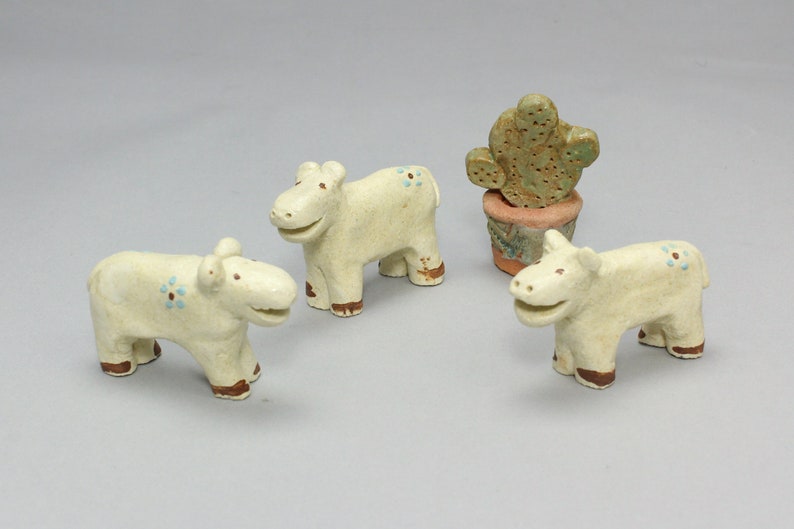 Miniature Zoo Animals Clay Jungle Animals for Nativity Sets Etsy