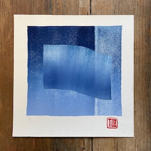 original one of a kind mono print, limited edition print