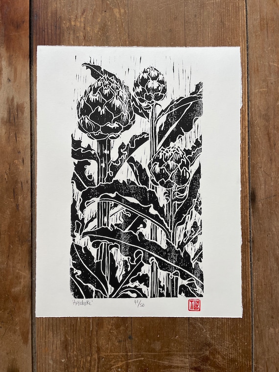 Some exploration with block printing and drawn line work : r/printmaking