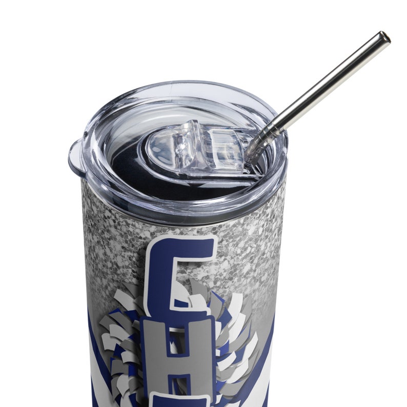 Personalized Cheer Tumbler Cheerleading Tumbler With Straw Cheerleading