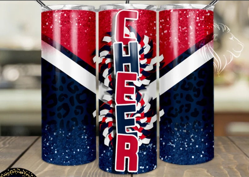 Personalized Cheer Tumbler Cheerleading Tumbler With Straw Cheerleading