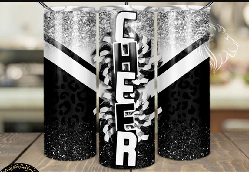 Personalized Cheer Tumbler Cheerleading Tumbler With Straw Etsy