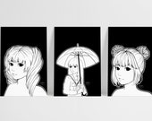 Ahnliche Artikel Wie Kawaii Anime Girls Mini Poster Series